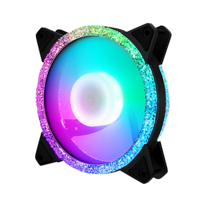Vente flash, ventilateur de refroidissement CPU personnalisé, super <span class=keywords><strong>silencieux</strong></span>, connecteur 6 broches, 120 mm, plastique, RGB, pour le jeu - Product Image 4