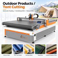 Machine de découpe CNC à couteau oscillant pour tissu de tente, découpeuse numérique haute précision pour la production de tentes et de auvents d'extérieur
