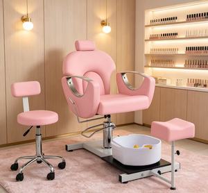Chaise de salon de coiffure, chaise pour bain de pieds, chaise de pédicure, chaise de massage des pieds réglable en hauteur et pivotante, canapé pour bain de pieds, lavage des pieds - Product Image 1