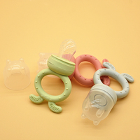 Shenzhen Jouet de dentition pour bébé Nourriture pour bébé Fruits frais Sucette Mangeoire Offre Spéciale Nouveau design de qualité alimentaire Silicone lapin sans BPA