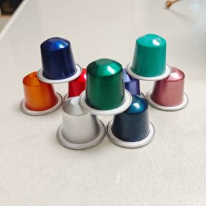 Capsule vide Nespresso personnalisée avec logo, avec couvercle rond pour machine, portable, pour café en poudre - Product Image 1