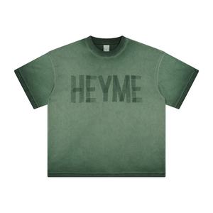 Camiseta recortada de gran tamaño de nuevo diseño 2024, camisetas lavadas minerales con serigrafía personalizada - Product Image 4