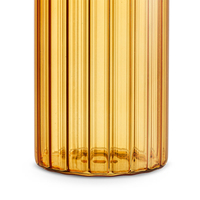 Ensemble de 6 gobelets à eau en verre borosilicaté teinté ambré Hiball ondulé pour jus de fruits