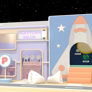 Trẻ em mới vai trò chơi nhà mềm trò chơi Thành phố trẻ em trong nhà Thiết bị sân chơi - Product Image 5