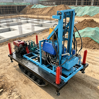 Petite plateforme de forage de puits d'eau, profondeur 200 m, pour le forage et l'exploration de puits.
