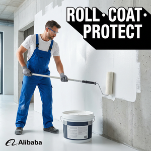 สีเคลือบกันน้ำแบบยืดหยุ่นสำหรับอุดรอยร้าว ซ่อมแซมรอยต่อขนาดเล็ก ป้องกันการรั่วซึม สำหรับพื้นผิวโครงสร้างอาคาร - Product Image 4