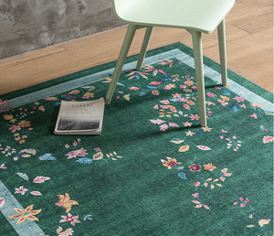 <span class=keywords><strong>Tapis</strong></span> tissés à la machine en polyester imprimé floral, antidérapants, style chinois classique et américain, adaptés aux animaux domestiques - Product Image 4