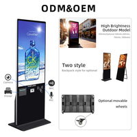 32 43 49 50 55 65 75 pulgadas Android pantalla táctil quiosco tótem muestra reproductor de publicidad Lcd interior suelo señalización Digital de pie
