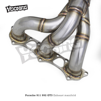 Tuyau d'échappement droit en acier inoxydable de longueur égale pour Porsche 911 992 GT3 4.0 2017-2023