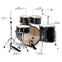 Best Prices Professional Grade Wood Hand Percussion Instrument-High Quality Jazz Drum Set Top Cover New Adults