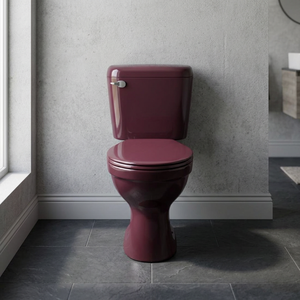 WC mural moderne en céramique deux pièces, couleur ivoire, avec chasse double, siphon en S et réservoir encastré pour salle de bain - Product Image 2