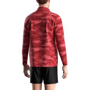 เสื้อโปโลตกปลาลายพรางสีแดง แขนยาว พิมพ์ลายตลก สำหรับผู้ชาย น้ำหนักเบา แห้งเร็ว มีปก - Product Image 6