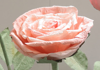Lot de roses géantes en papier crépon jaune faites à la main pour vitrine, mariage, Noël, Pâques, fête, présentation florale en magasin