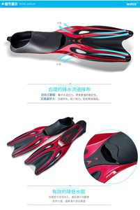 पेशेवर फैशनेबल tpr + pp डाइविंग फिनिश गर्म बिक्री तैराकी प्रशिक्षण उपकरण - Product Image 3