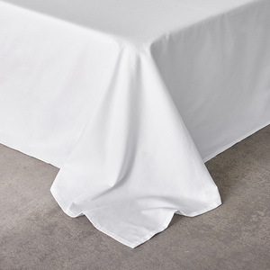 Linge <span class=keywords><strong>de</strong></span> lit d'hôtel en coton satiné uni, style drap, tissu 80 fils, taies d'oreiller, articles <span class=keywords><strong>de</strong></span> literie, draps, housses <span class=keywords><strong>de</strong></span> <span class=keywords><strong>couette</strong></span> - Product Image 4