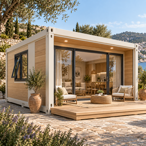 Maison conteneur pliable en acier extensible moderne, villa préfabriquée 2-3 chambres pour usage commercial - Product Image 4