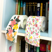 Custom logo Design Printed Toilet Paper Roll Toilet Tissue Bathroom Tissue MOQ 1000 Rolls