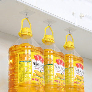 Transparent <b>Adhesive</b> Wall <b>Hook</b> With Flower Base For Kitchen Bathroom Storage - Product Image 3