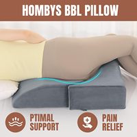 Coussin de soutien post-chirurgical en mousse haute densité à taille ajustable pour la récupération après une chirurgie de lifting fessier brésilien (BBL)