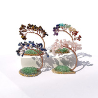 Base de ágata de cristal curativo Natural hecha a mano, amatista tallada, árbol de la suerte, venta al por mayor, amor, piedra decorativa, artesanía, gran oferta, Idea de regalo