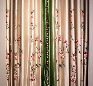 Nouveaux rideaux de fenêtre en soie personnalisés de style chinois, rideaux de fenêtre brodés pour salon, chambre à coucher, <span class=keywords><strong>baie</strong></span> <span class=keywords><strong>vitrée</strong></span>, offre spéciale - Product Image 3