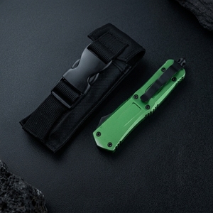 Cuchillo de Camping Micro Tech Dragon III Edición Aluminio, Herramienta EDC de Bolsillo de Alta Calidad, Acero Inoxidable, Mango de Aluminio OEM - Product Image 5
