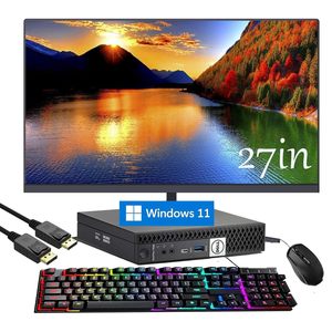 Computadora de Escritorio OptiPlex 7050 Mini con Monitor LED de 27 Pulgadas, Procesador I5-7500T de Cuatro Núcleos a 3.2GHz, 16GB de RAM, 256GB de Almacenamiento, Windows 11 - Product Image 5