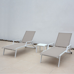 Design moderno impilabile Patio lettino per piscina mobili in alluminio Chaise-Sun esterno - Product Image 4