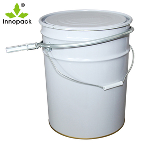Seau métallique de 18 L avec couvercle, capacité 18 kg, en fer blanc de qualité alimentaire, impression personnalisée, vente directe usine - Product Image 2