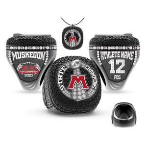 Personnalisé 2025 dernier sport Champion anneau à la mode en alliage de Zinc anneaux pour basket-ball Football Baseball Softball Rugby - Product Image 3