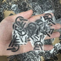 En gros 3D Réfléchissant Épais Silicone Lettrage Film Laser Transfert De Chaleur Impression Presse À Chaud Patchs