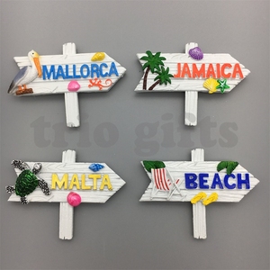 Aimant en résine 3D en forme de poisson, design <span class=keywords><strong>Tahiti</strong></span>, souvenir de plage, vente chaude pour les fabricants, à prix avantageux - Product Image 3