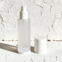 Flacons cosmétiques vides en PP de 100 ml, 20 ml, 50 ml, 1 oz, avec pompe pulvérisateur, flacons en plastique transparent givré avec pompe sans air et couvercles