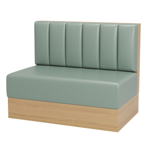 أريكة مقهى فاخرة من XZY، مقاعد تجارية للمطاعم والفنادق، كابينة جلوس خضراء فاتحة، أثاث مع طاولة خشبية وطقم كراسي - Product Image 6