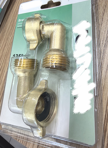 Угловой фитинг для шланга 90 градусов для автодомов, из цельной латуни, с удобным и легким в использовании соединителем для водяных шлангов автодомов и бытовых уличных кранов - Product Image 4