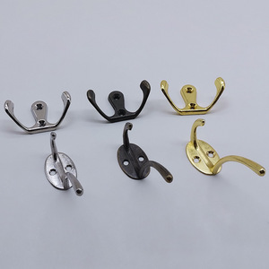 Wall Mounted Brass <b>Hooks</b> Round Single <b>Hook</b> For <b>Bathroom</b> Toilet Coat Towel Storage Gold Antique Bronze Color Durable - Product Image 4