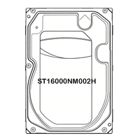 Disque dur interne d'entreprise haute capacité ST16000NM002H 16T SATA 6 Gbit/s 7200 tr/min 512 Mo Hélium CMR pour centre de données ST16000NM002H