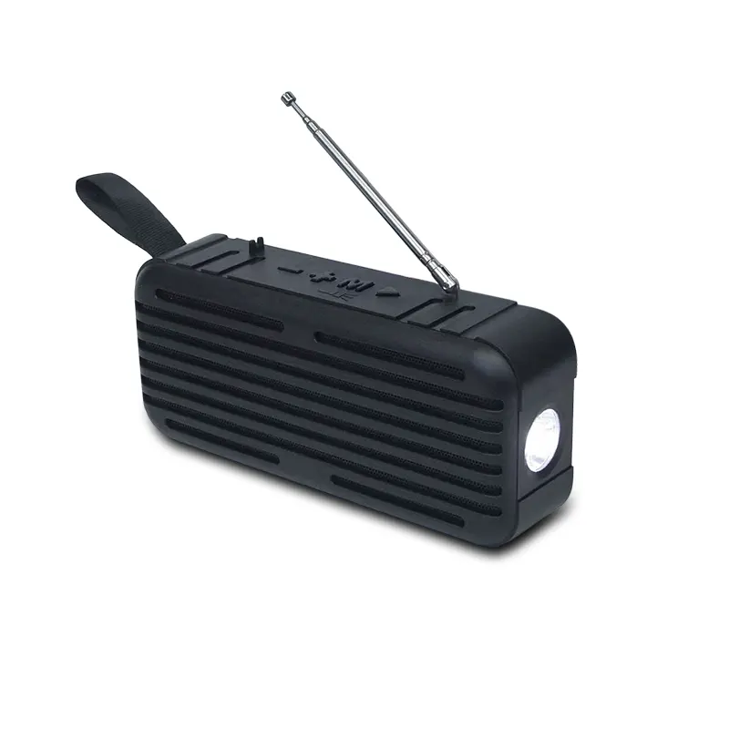 Alto-falante sem fio d6, cartão de som estéreo com função de lanterna led