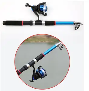 Portable Cheap Fishing Tackle Telescopic Sea Fiberglass Fishing Rods