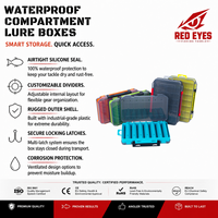 Échantillon Gratuit - Boîte de Rangement Portable Multifonction Double Face à 14 Compartiments pour Appâts et Leurres de Pêche en Plastique Colorée