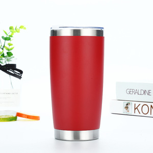 MSH 20OZ Taza de coche con recubrimiento en polvo Cerveza Cubo de hielo Taza 304 Acero inoxidable Doble Ayer Frío - Product Image 5