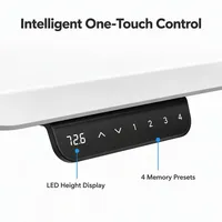 Bureau assis-debout électrique à double moteur dissimulé, 3 niveaux, avec cadre en fer, résistant à l'eau, pour usage commercial et bureaux extensibles