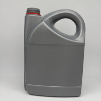 Bidón de Plástico HDPE Gris Vacío de 5L para Aceite de Coche, Lubricante, Desengrasante de Motor, Botella de 5000ml
