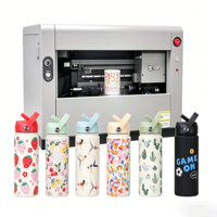 Impresora UV de Cilindro de Escritorio de Fácil Operación, Máquina de Impresión Rotativa de 360° para Botellas Pequeñas, para Tazas y Vasos Personalizados