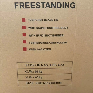 Cuisinière autonome 4 feux gaz et 2 plaques électriques, largeur 900 mm, homologuée au Royaume-Uni, vente en gros pour équipement de restauration et détaillants - Product Image 3