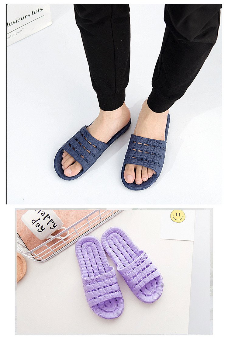 Summer Sandals Bathroom Bath Non-slip Memory Foam Slippers Water Leaking Women House Slippers