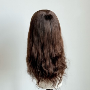 ผมแท้ของผู้หญิงชนิดมองโกเลียเรมี่ สำหรับผมบาง วิกผมและทูเป้แบบลอนธรรมชาติ ฐานโมโนและพียู ถักด้วยมือ ความหนาแน่น 130% - Product Image 4