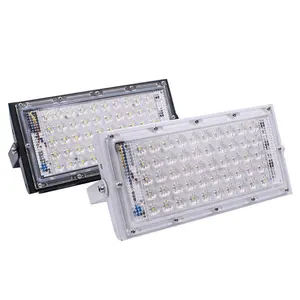 Nouveau Xtra Luminosité Pathway Lights 50W Étanche IP65 DC12V Pince Crocodile boîtier de lumière d'inondation pour camping lampe de marché de nuit