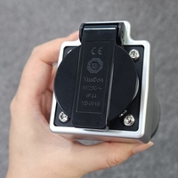 Adaptor Pengisi Daya V2L 16A (3.6kW) Tipe 2 ke EU Schuko Konektor Pengisian Daya EV Portabel untuk MG/Renault/Kia/BYD