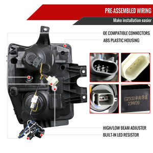 Faros Delanteros para Automóvil Compatibles con <span class=keywords><strong>Ford</strong></span> F250/<span class=keywords><strong>F350</strong></span>/F450/F550 Super Duty 2008 2009 <span class=keywords><strong>2010</strong></span> - Product Image 5